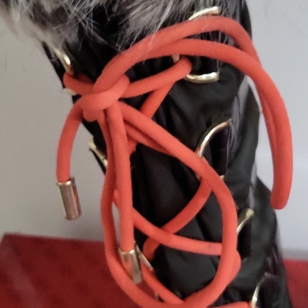 Guess Tall Winter Tie Up Boots - Picture 8 of 12